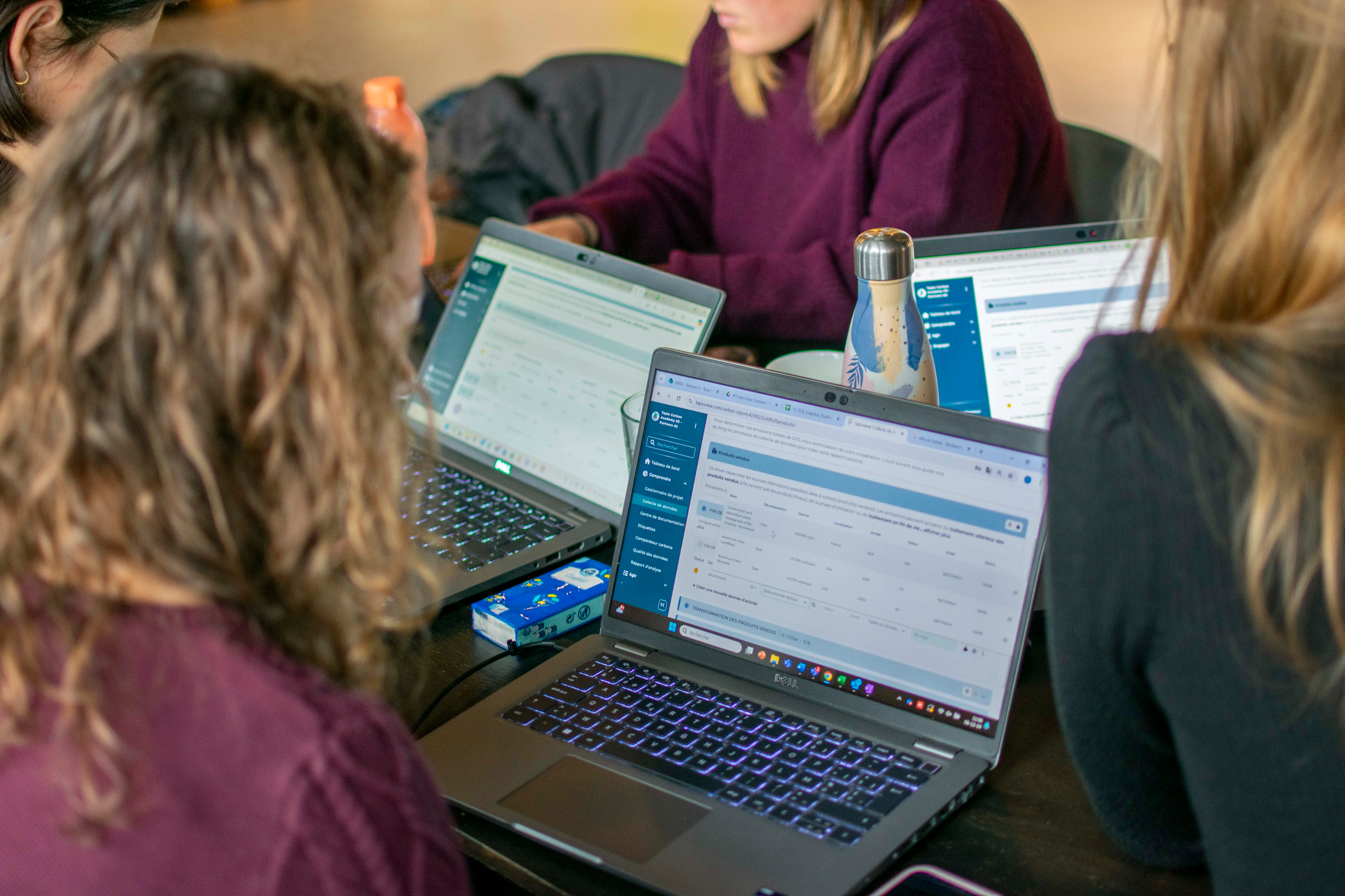 Teams using the Tapio platform to compare reduction solutions