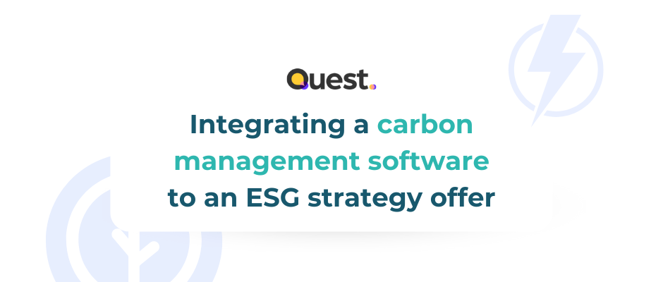 Integrating a carbon management software to an ESG strategy offer – Quest Studio x Tapio