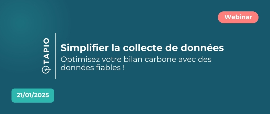 21 janvier | Webinar | Simplifier la collecte de données pour vos bilans carbone