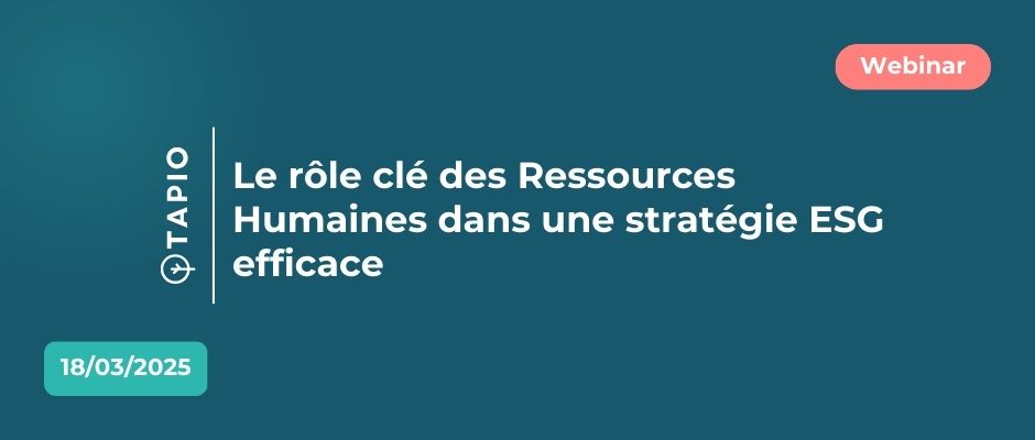 18 mars | Webinar | Le rôle clé des RH dans une stratégie ESG efficace